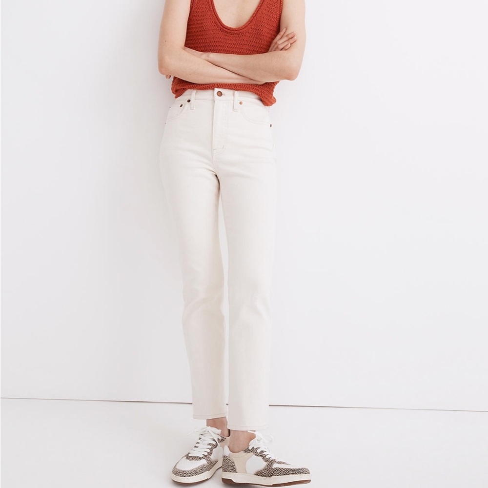 Madewell Slim Demi-Boot Jeans in Vintage Canvas Wash